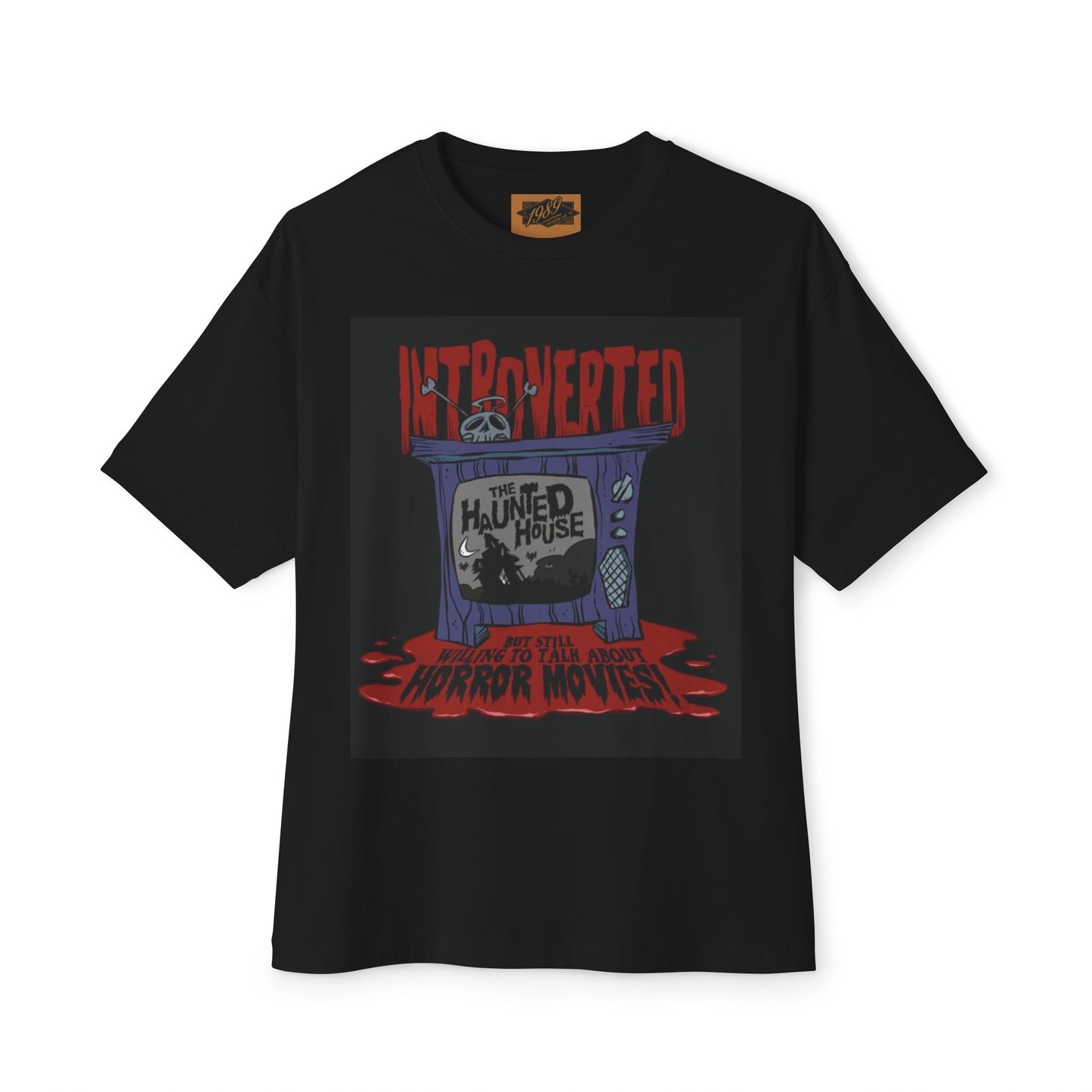 Introverted Horror Movie Lover Tee Halloween Edition