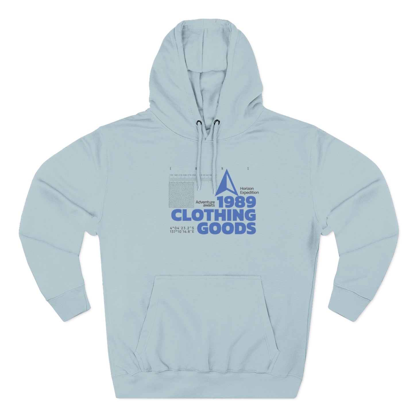 Compass Three-Panel Fleece Hoodie