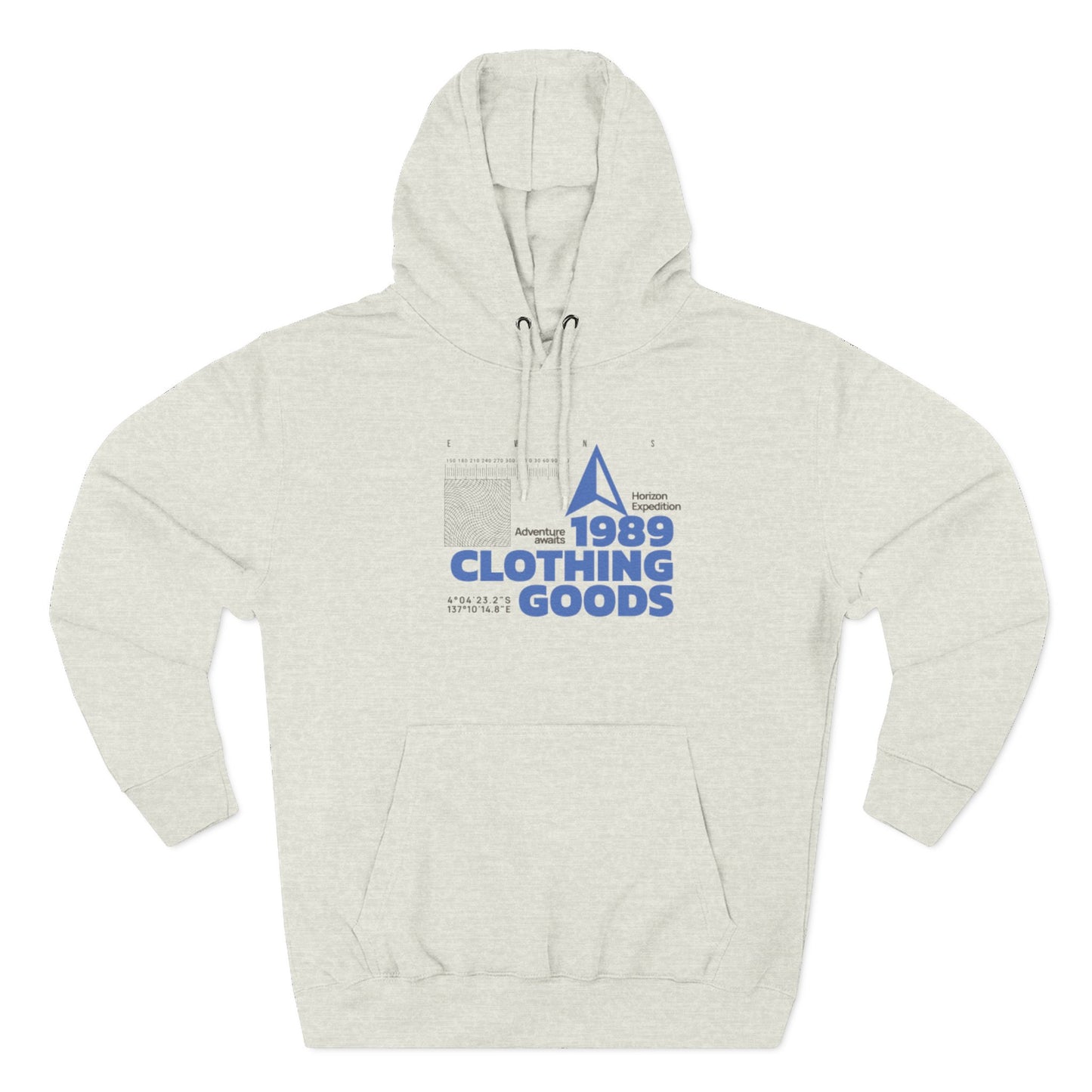 Compass Three-Panel Fleece Hoodie