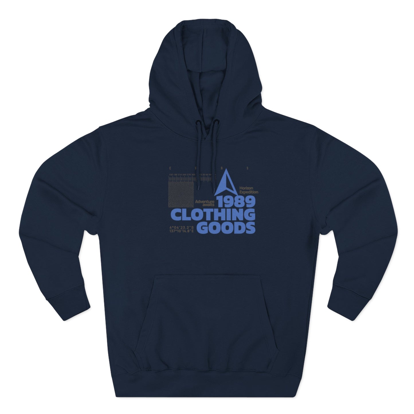 Compass Three-Panel Fleece Hoodie