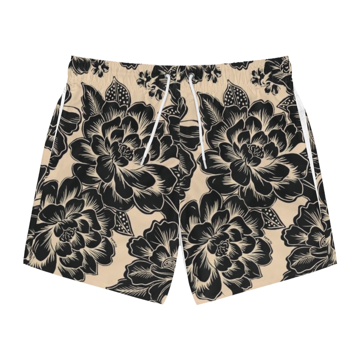 Men's Floral Print Swim Trunks